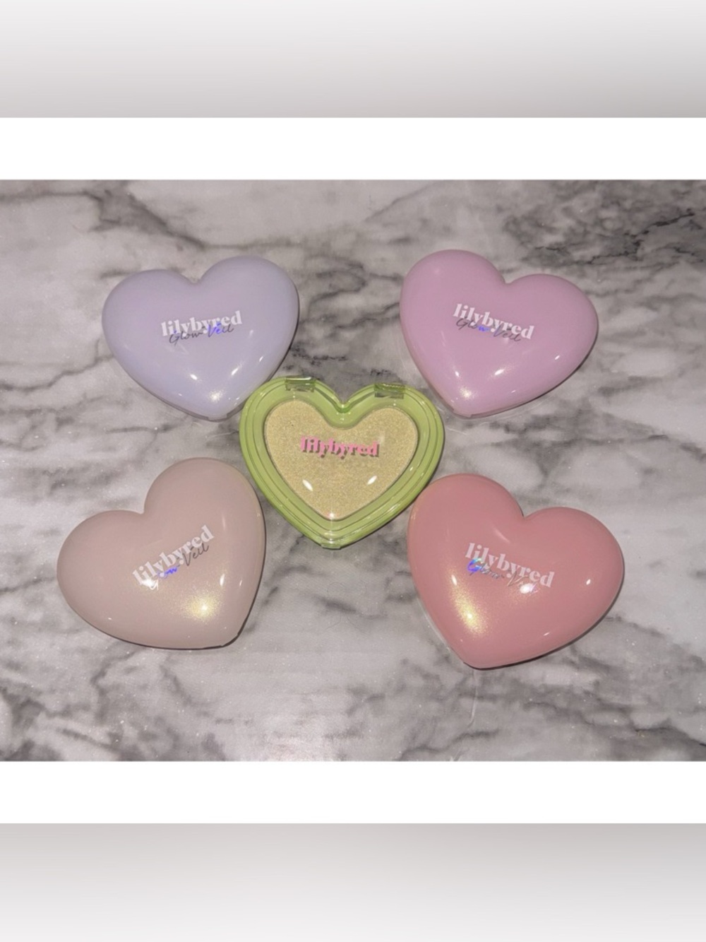 Bundle of 5 Lilybyred Luv Beam Glow Veil Highlighters